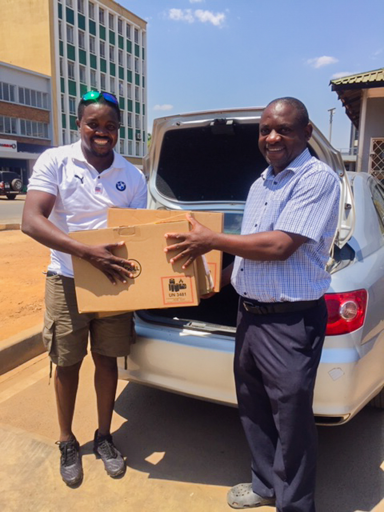 KANSANSHI MINE DONATES LAPTOPS TO EIZ