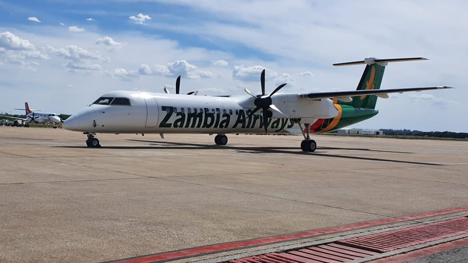 The first Zambia Airways (ZN) aircraft arrives.