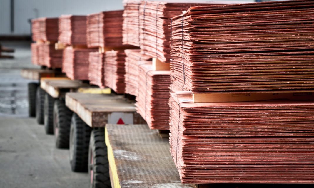 Copper prices hit $11,000 per tonne