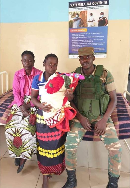 ZAMBIA ARMY SOLDIER PROMOTED AFTER HELPING A PREGNANT WOMAN