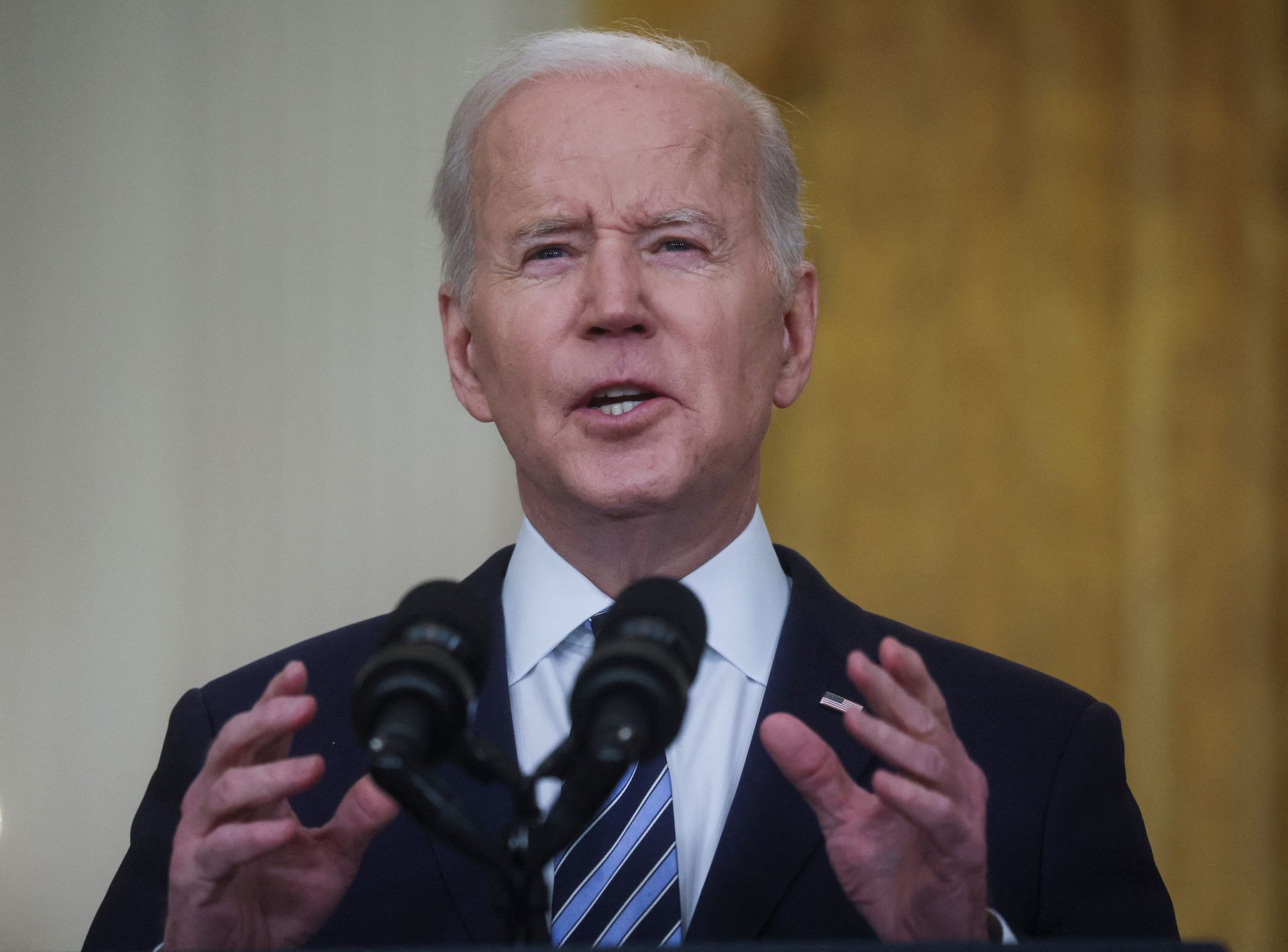 BIDEN HITS RUSSIA WITH SANCTIONS FOR UKRAINE ATTACK