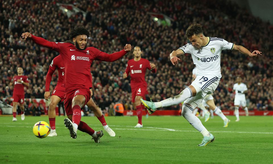 Liverpool’s long unbeaten home run ends in shock 2-1 defeat by Leeds