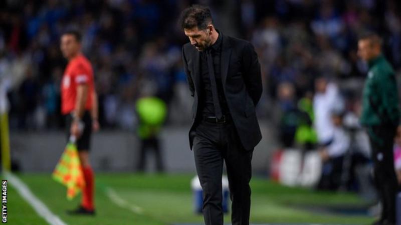 ATLETICO MADRID HAVE FINISHED BOTTOM OF A CHAMPIONS LEAGUE GROUP FOR THE FIRST TIME UNDER DIEGO SIMEONE