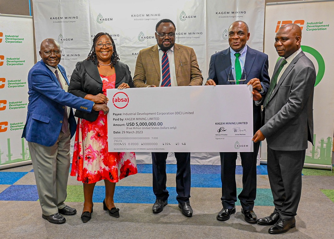 Kagem delivers USD 5M dividend to the IDC