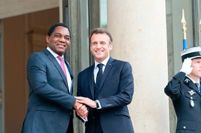 Macron, HH confer…Zambia’s debt restructuring to end by next month