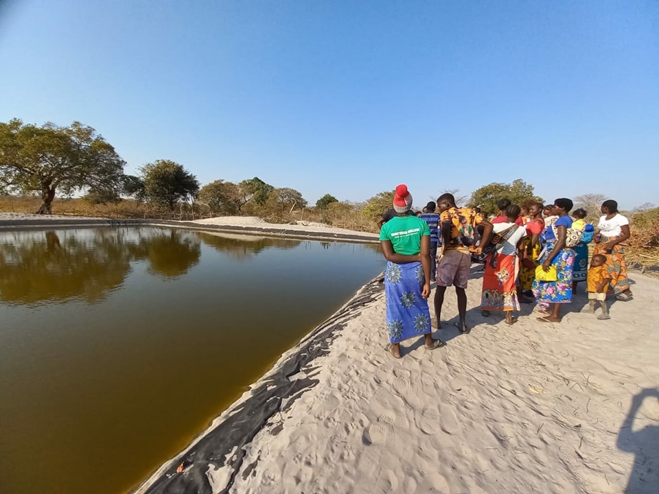 Ministry of livestock and fisheries hands over fishpond to beneficiaries Shangombo district