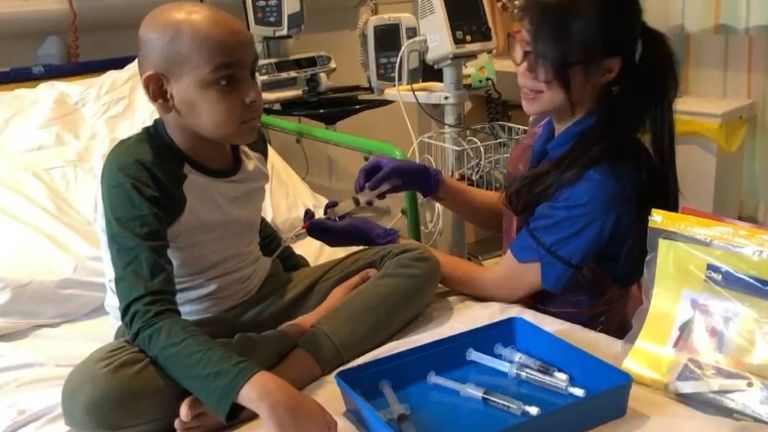 First child to get new cancer treatment among 100, 000 given early access to drugs in NHS milestone