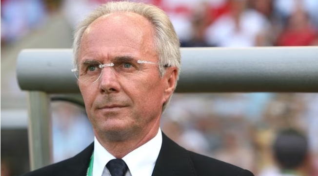 Former England manager Eriksson dies aged 76