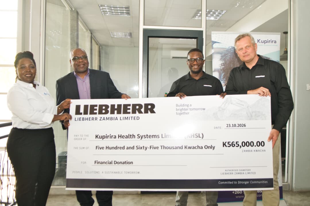 Liebherr Backs Private-Sector Drive to Protect part of the 1.2 Million Zambian People Living with HIV